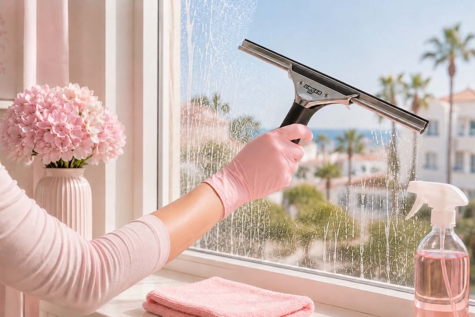 Limpieza de ventanas y balaustradas